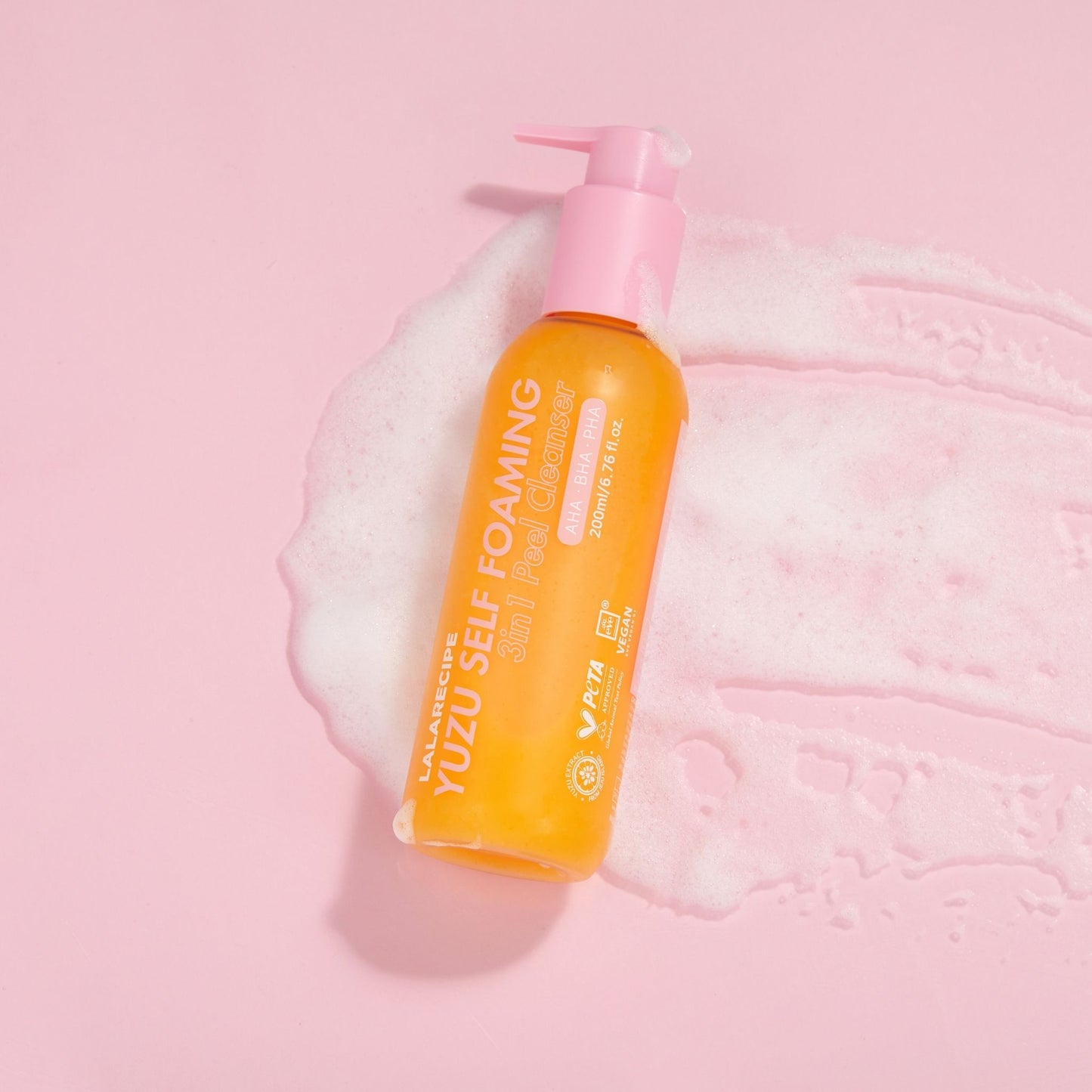 LALARECIPE Yuzu Self Foaming 3in1 Cleanser