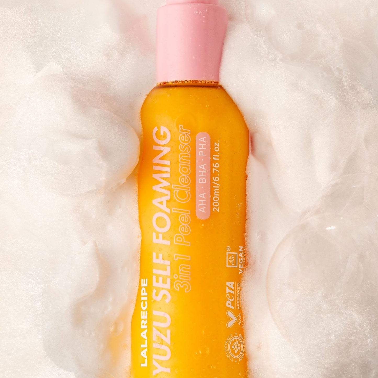 LALARECIPE Yuzu Self Foaming 3in1 Cleanser