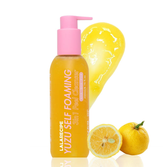 LALARECIPE Yuzu Self Foaming 3in1 Cleanser